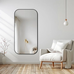 Lustro w ramie czarnej MDF SLIM - GERDA- kolor ramy do wyboru